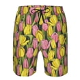 thumbnail image 4 of Naloa Tulips Flowers Men's Beach Shorts, Surfing shorts, Swim trunks, Quick Dry Swim Trunks for Surfing Beach Fun - Medium, 4 of 9