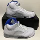 thumbnail image 5 of Ni - ke Jordan 5 White Stealth Men Size 9 New DD0587-140 Air Jordan Retro 5 Hyper Royal, 5 of 5