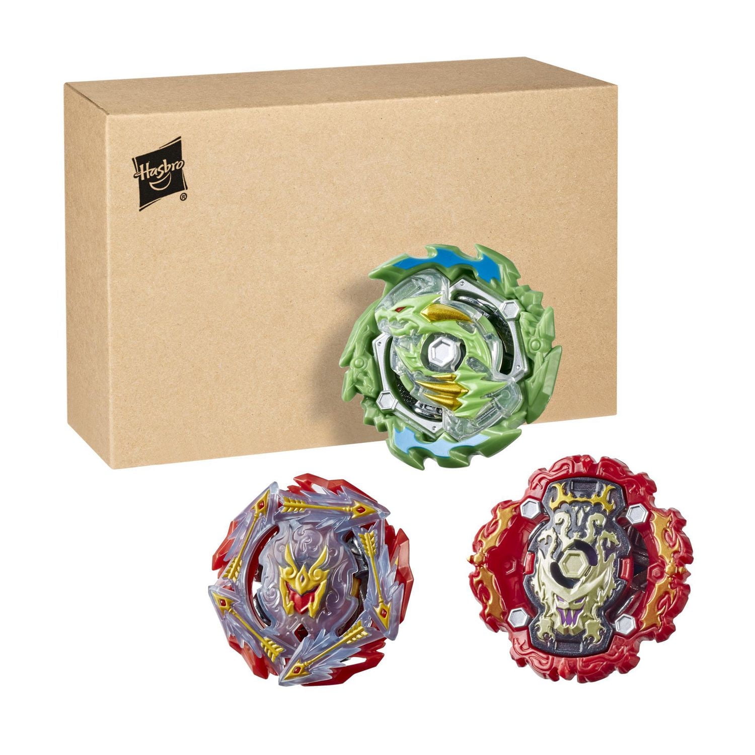 Beyblade Burst Rise Hypersphere, 3 toupies Battle Heroes : Ace Dragon D5, Rudr R5, Viper Hydrax H5