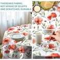 thumbnail image 4 of Round Tablecloth Floral Tablecloths 60 Inch Table Cover Wrinkle-Free Table Cloths for Home Kitchen Decor for Dining Buffet Parties and Camping Patio Indoor Outdoor, 4 of 6