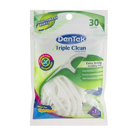 Dentek Triple Clean Triple Clean Floss Picks 30 Ct
