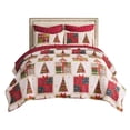 thumbnail image 5 of Greenland Home Fashions Deck the Halls Festive Holiday Quilt Set, 3-Piece King, 5 of 9