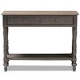 thumbnail image 4 of Bowery Hill Table Console 2 Tiroirs en Brun, 4 of 6