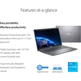 thumbnail image 2 of ASUS VivoBook 14 Laptop Computer, 14" IPS FHD Display, Intel Core i3-1115G4 Processor, 4GB DDR4, 128GB PCIe SSD, Fingerprint Reader, Windows 11 Home in S Mode, Slate Grey, F415EA-AS31, 2 of 8