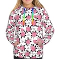 thumbnail image 3 of KLL Rose Flowers for Womens Pullover Hoodie with Pocket Hooded Long Sleeve Shirts Sweatshirt for Women-Large, 3 of 7