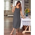 thumbnail image 3 of Ekouaer Women's Soft Sleeveless Nightgown Modal Sleep Dress Nightshirt Sleepwear, 3 of 6