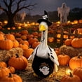 thumbnail image 6 of AZXY Halloween Porch Goose Outfit, 23‑Inch Goose Clothes Dress, Ghost‑Themed Goose Clothing & Goose Cloth for Cement Plastic Porch Goose Statue, Cute Outdoor Halloween Decor for Yard Lawn Garden, 6 of 8