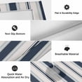 thumbnail image 6 of Navy Blue Beige Outdoor Rug for Patio/Deck/Porch, Non-Slip Large Area Rug 5 x 7 Ft, Retro Simple Abstract Vertical Stripes Indoor Outdoor Rugs Washable Area Rugs, Reversible Camping Rug Carpet Runner, 6 of 8