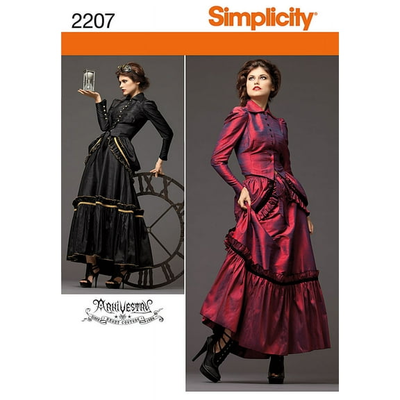 Simplicity Misses' Size 14-22 Victorian Era Steampunk Costumes Pattern, 1 Each