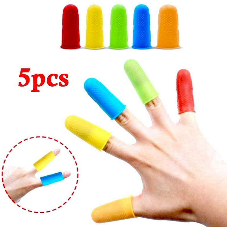 Gel Finger Protector Elastic Silicone Sleeve Scald-Proof Anti-Slip