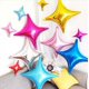thumbnail image 2 of Globo de aluminio con forma de estrella de cuatro esquinas de 10, 26 y 36 pulgadas para decoración de cumpleaños de bebé, diseño de pared de fondo con forma de estrella, 2 of 6