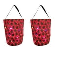 thumbnail image 2 of 2 Pcs Xmas Halloween Cute Pumpkins Halloween Buckets Tote Candy Basket Christmas Tote Bag with LED String Light, 10 x18 Inch, 2 of 6