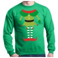 thumbnail image 1 of Shop4Ever Elf Body Costume Men's Crewnecks Christmas Sweatshirts, 1 of 6