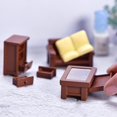 thumbnail image 2 of 5XL Grey Cama, mesa, taburete, adorno de figura de paisaje en miniatura, artesanía de resina, decoración del país de las hadas en miniatura, 2 of 5