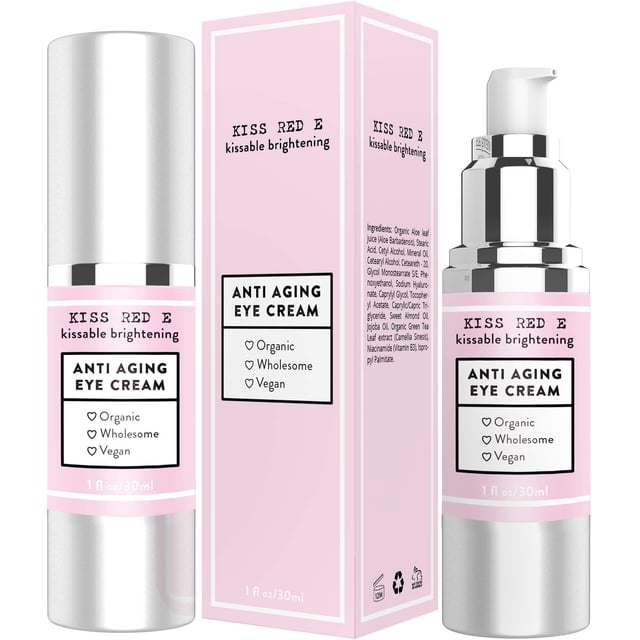 Crema para ojos Kiss Red E antienvejecimiento para ojeras y arrugas, 30 ml