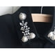 thumbnail image 5 of Camisa de media solapa desmontable Gasa Cuello falso elegante Blusa elegante Cuello falso para mujer, Negro Noticed AP1521-02B, 5 of 7