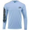 thumbnail image 2 of Flying Fisherman Pirate Skull Performance Pullover Hoodie - XL - Blue Mist, 2 of 4
