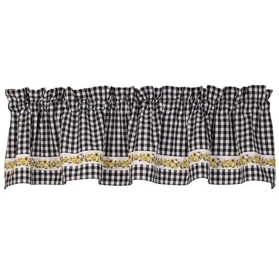 Country House Collection 33106 Flowers 'N' Bees Valance, 14-inch