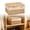 B, variant on Natural Woven Storage Basket With Lid, Decorative Organizer Bin For Bedroom, Living Room, Kitchen, Shelf & Home Organization