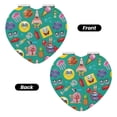 thumbnail image 2 of Pofeuu SpongeBob SquarePants pour Miroir de Maquillage Portable de Poche Couverture en PU Miroir de Voyage Compact avec Verre Double Face Normal et Grossissant Forme Ronde-Cœur, 2 of 9