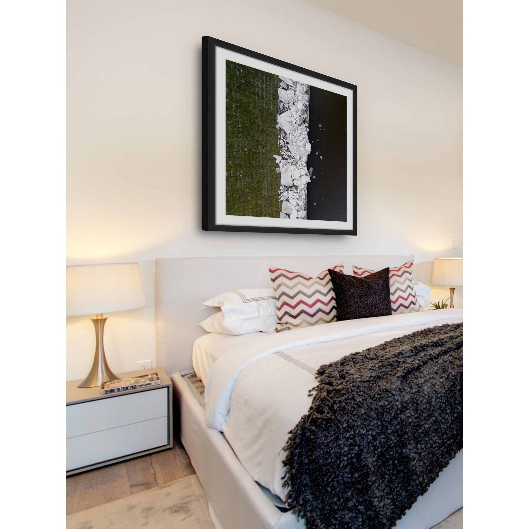 Marmont Hill "Chunky White Rocks" By Karolis Janulis Framed Painting Art Print, 12.0" x 1.5"
