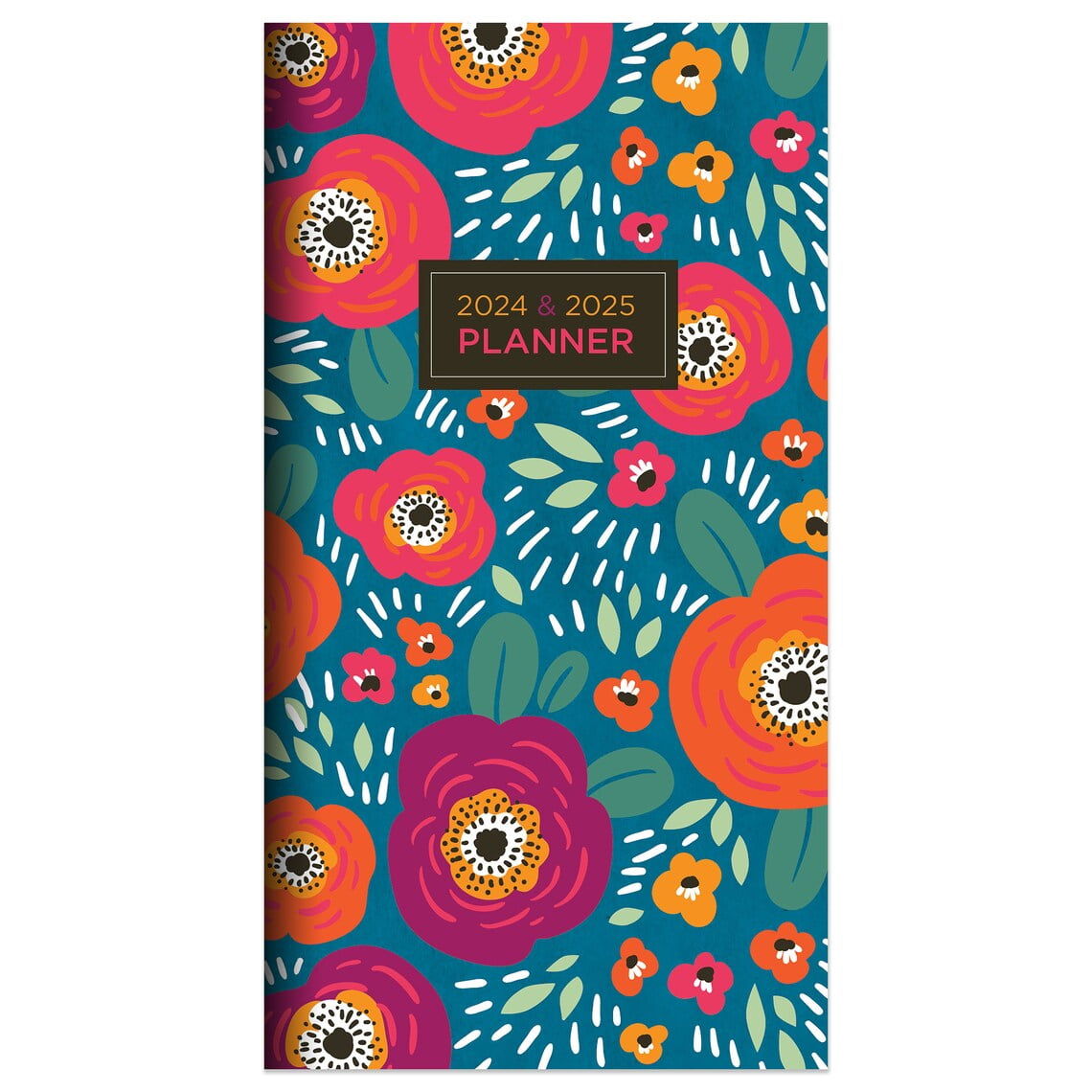 20242025 Bright Blooms Small Monthly Pocket Planner