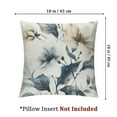 thumbnail image 4 of nygtbtfer Blue Floral Throw Pillow Covers  Watercolor Flowers Leaves Decorative Pillows Soft Velvet Cushion Covers for Couch Sofa Bed Home Decor Set of 2 White, 4 of 7
