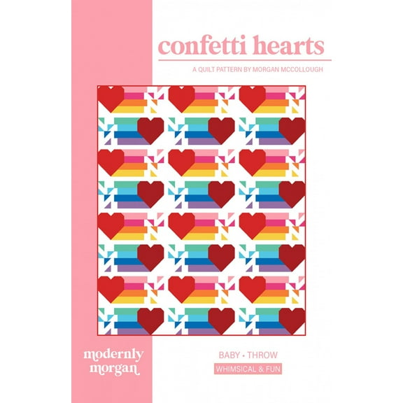 Confetti Hearts Quilt Pattern