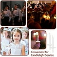 thumbnail image 4 of 250 Pcs Church Candle Drip Protectors Paper Holders Bulk for Candlelight Service Kit for Devotional Vigil Church Service Memorial Shabbat Christmas Eve, 3.15 Inch, 4 of 7
