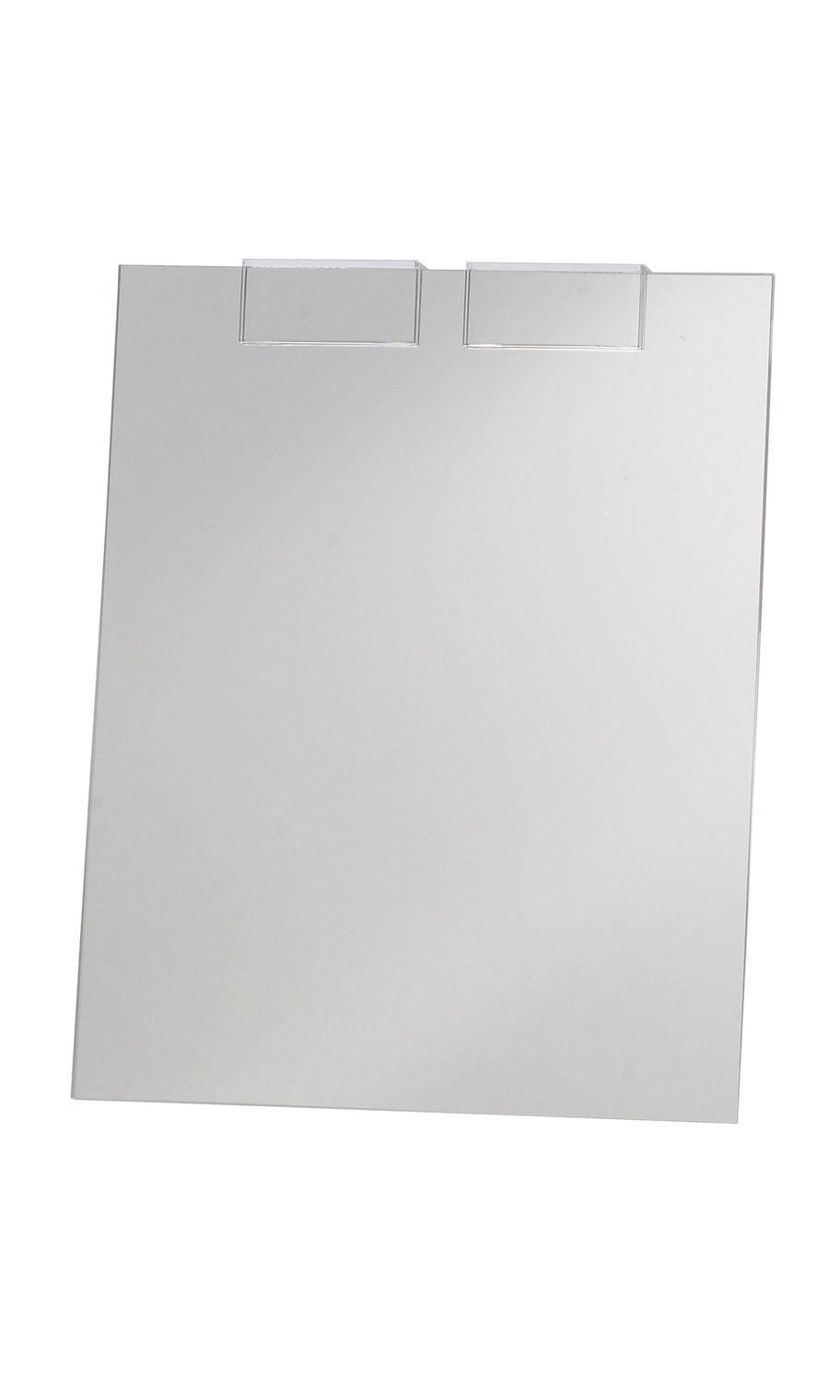 Acrylic Mirror for Slatwall or Wire Grid 8”W x 10”H 