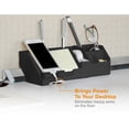 thumbnail image 6 of Bostitch Konnect™ 5-Piece Desktop Organizer Kit, Includes Cable Management Rail, Charging Phone Dock, Tape Dispenser, Sticky Notes, Storage Bin, Black (KT-CKIT1-BLK), 6 of 7