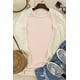 thumbnail image 4 of ABPHQTO Camiseta rosa con cuello redondo de color liso para mujer, 4 of 5