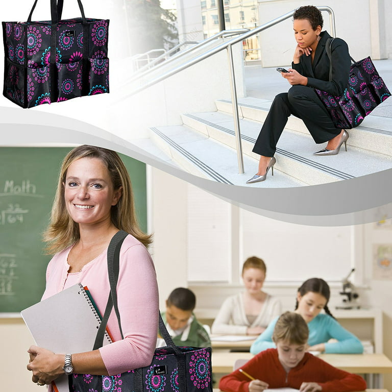  Large Utility Tote Bag for Work, Teacher Utility Bags