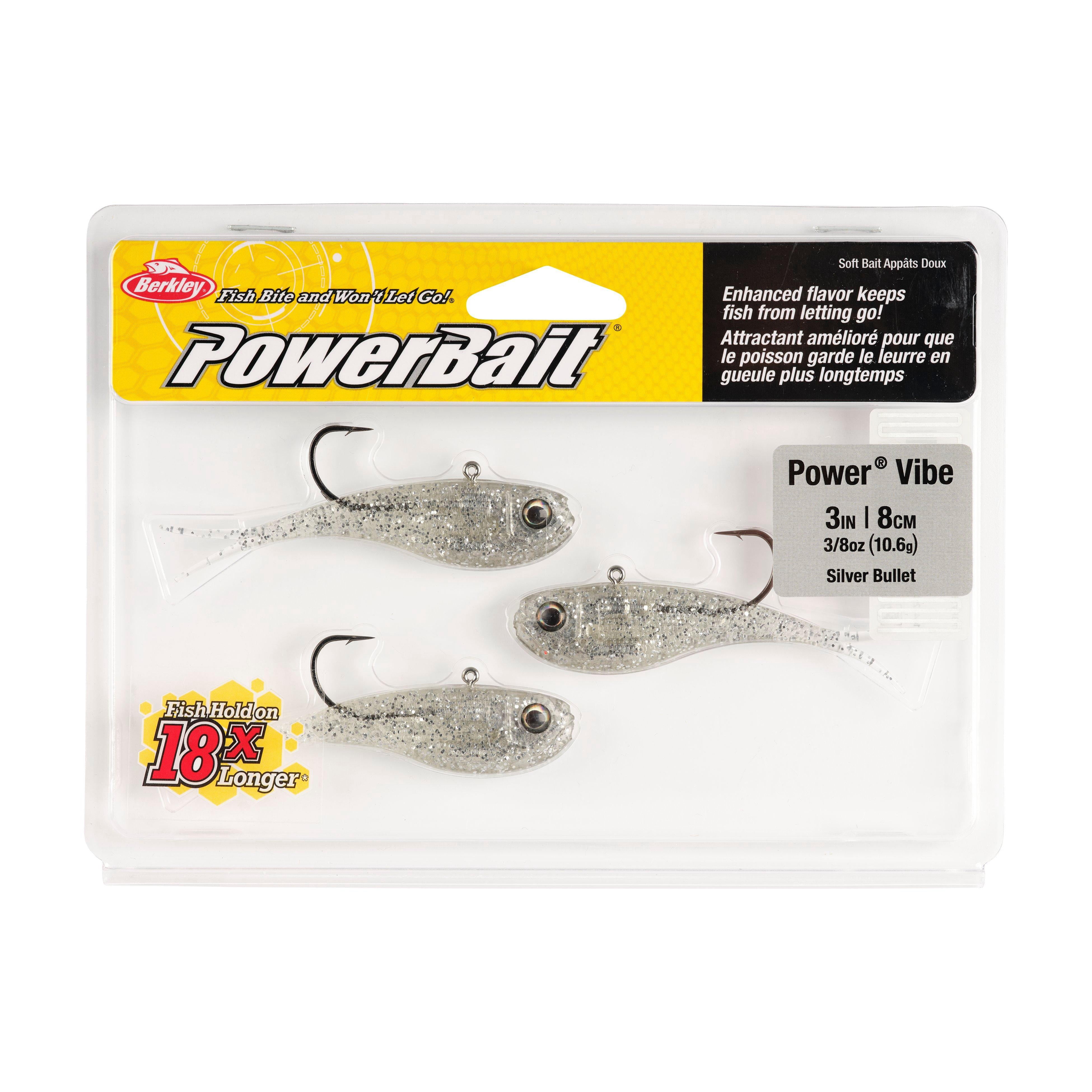 Berkley PowerBait® Power® Vibe, 3 in, Silver Bullet