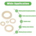 thumbnail image 2 of 100 PCS Unfinished Natural Wooden Rings for Crafts, Wood Rings for DIY, Pendant Connectors, Jewelry Making, Macrame Supplies$$, 2 of 6