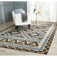 thumbnail image 5 of SAFAVIEH Veranda Johann Geometric Indoor/Outdoor Area Rug, Beige/Grey, 3' x 3' Square, 5 of 5