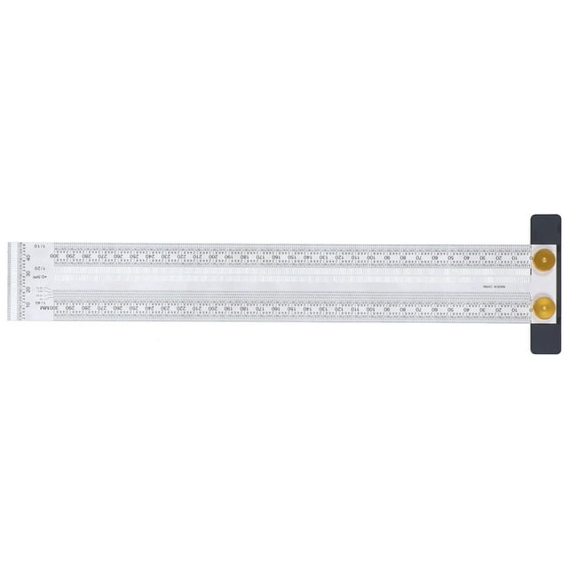 T shaped Hole Ruler, Stainless Steel Marking Scale High Marking Line Ruler T shaped Carpenter Scale Ruler, Construction Rulers