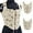 02-Beige, variant on Women Vintage Floral Corsets Renaissance Boned Bustier Corset Top Lace up Overbust Bodysuit Embroidery Tight Vest Drawstring Tank Top