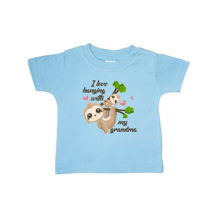

Inktastic Hanging With My Grandma Gift Baby Boy or Baby Girl T-Shirt