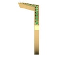 thumbnail image 4 of 0.25 ct Brilliant Round Cut Simulated Green Diamond 18K Yellow Gold Stackable Band SZ 6.5, 4 of 6