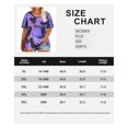 thumbnail image 3 of TIYOMI Plus Size Tops for Women 2X Womens Tees Oversized Purple & Blue Tie Dye T-Shirts Crewneck Summer Slit Tops Short Sleeve Shirts Boyfriend Tee Fashion Pullover 2XL 18W 20W, 3 of 3
