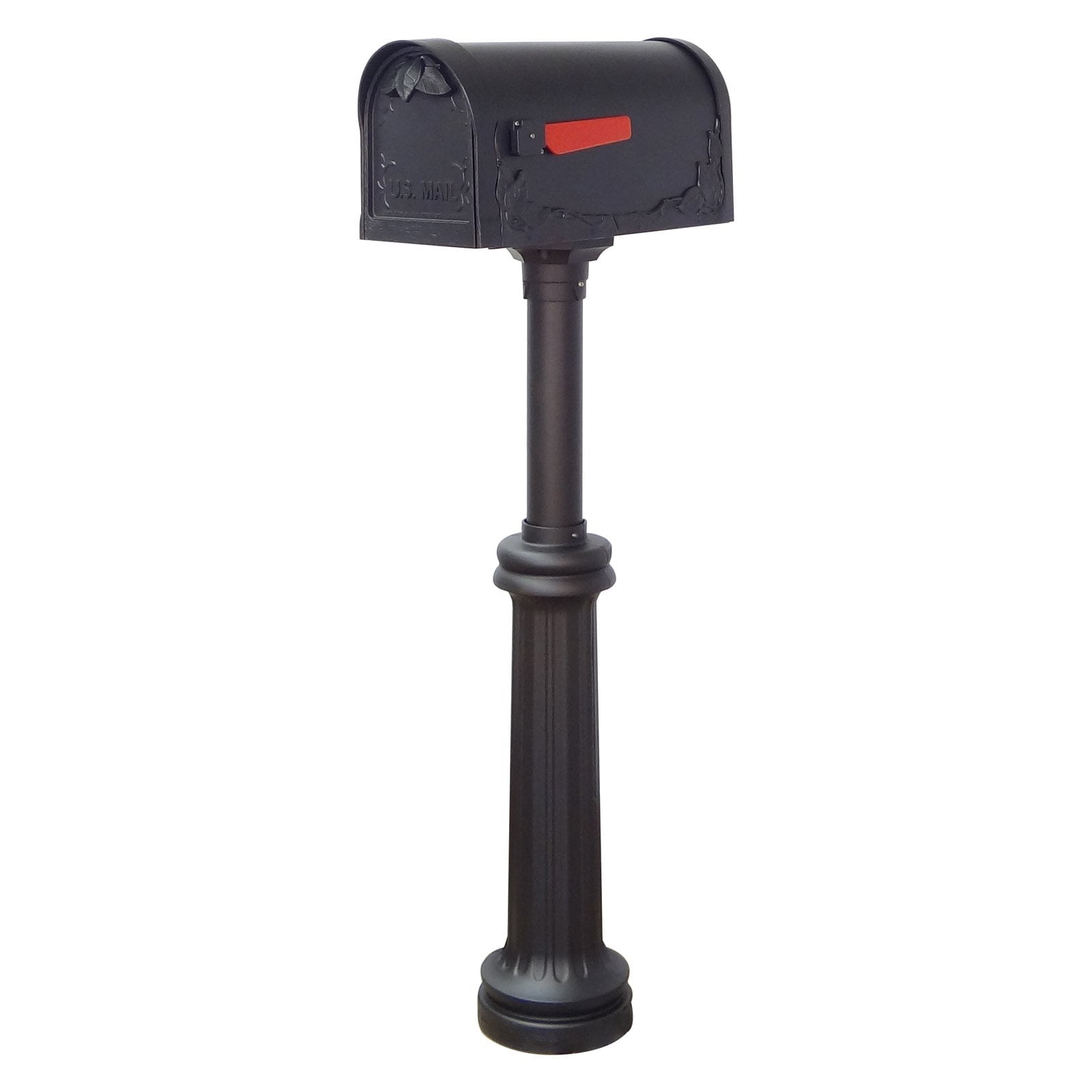 Special Lite Products Floral Curbside Mailbox with Bradford Surface