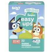 Pampers Easy Ups Bluey Potty Training Pants Boys Size 3T-4T, 22 Count (Select for More Options)