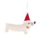 thumbnail image 5 of Decoraciones de Navidad Adornos para perros Dachshund Artesanías de felpa Lindos colgantes de Navidad para decoraciones año Nuevo Ventana Hogar Blanco Colco Colgante, 5 of 6