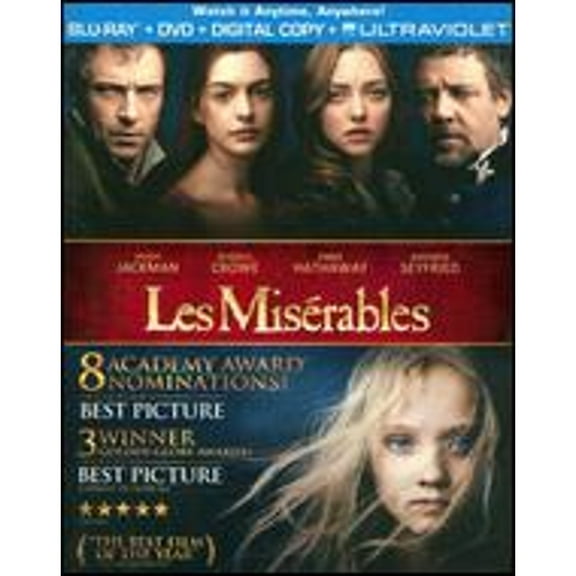 Pre-Owned Les Miserables [2 Discs] [Blu-ray/DVD] (Blu-Ray 0025192171307) directed by Tom Hooper