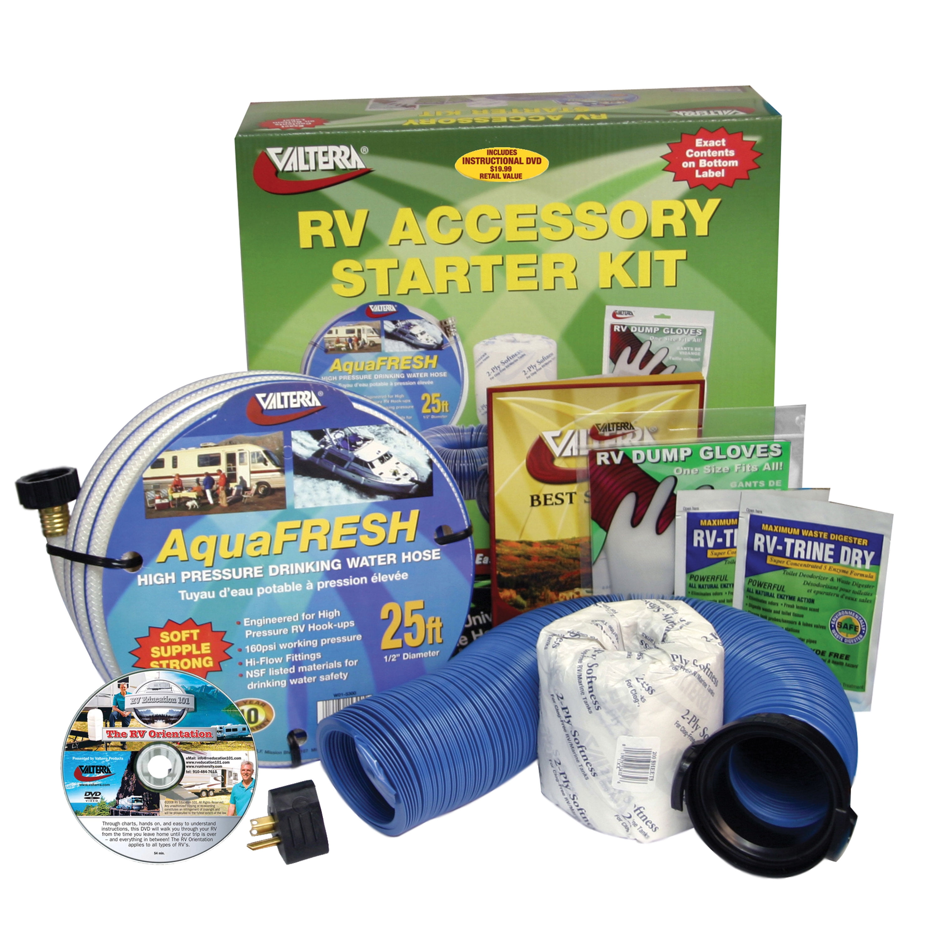 Valterra K88108DVD Deluxe RV Accessory Starter Kit with DVD Walmart