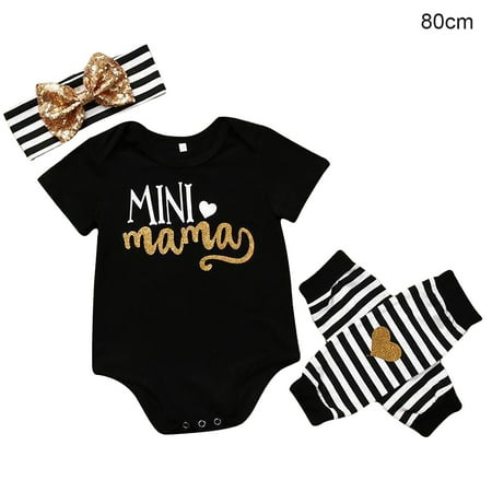 

Jumpsuit Baby Short Sleeve Bodysuit Girl Neck Round Print Romper