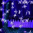 thumbnail image 5 of Huiyi Butterfly String Lights, 11m 60LED Outdoor Solar Powered String Light 8Mode Indoor for Lighting for Lawn Patio Wedding Party Deco, 5 of 8