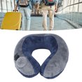 thumbnail image 1 of Self Inflatable Travel Pillow, Skin Friendly Breathable Chain Support U Shaped Travel Pillow Space Saving Non Fading  For Napping, 1 of 8