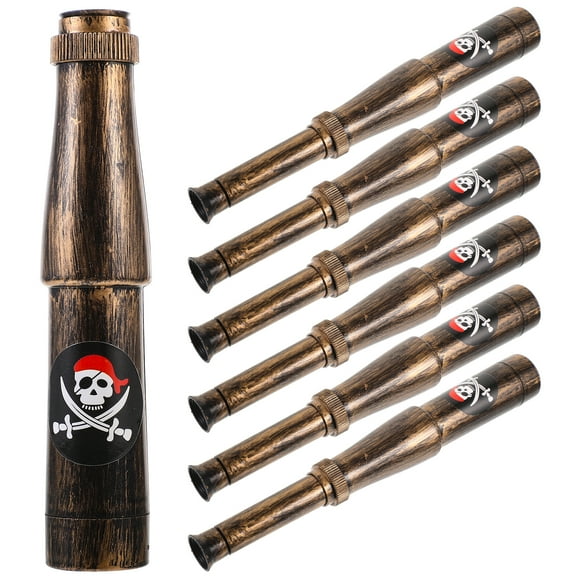 6pcs Monocular Telescope Pirate Cosplay Telescopes Props Pirate Telescopes Decors